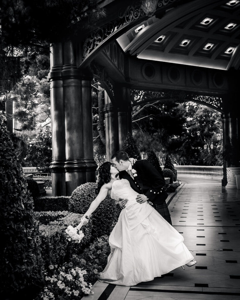 Las Vegas Editorial Architectural Black and White Portrait