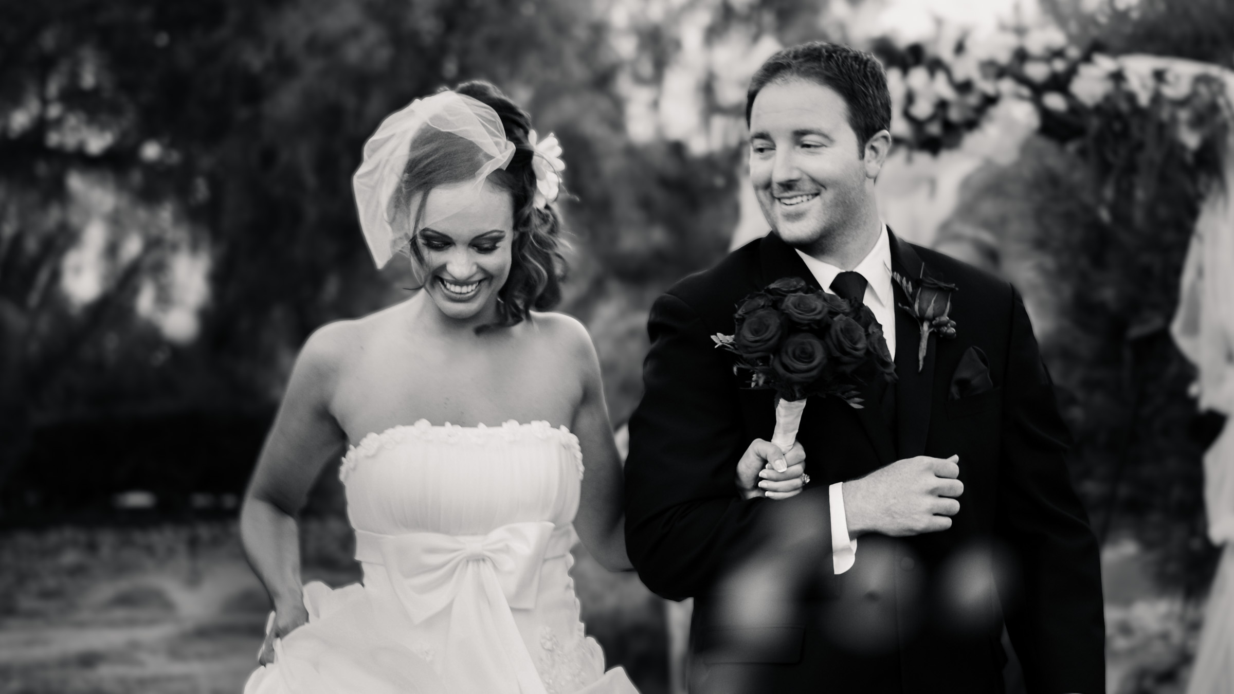 Sonoma County wedding photographer candid moment bride and groom walking together